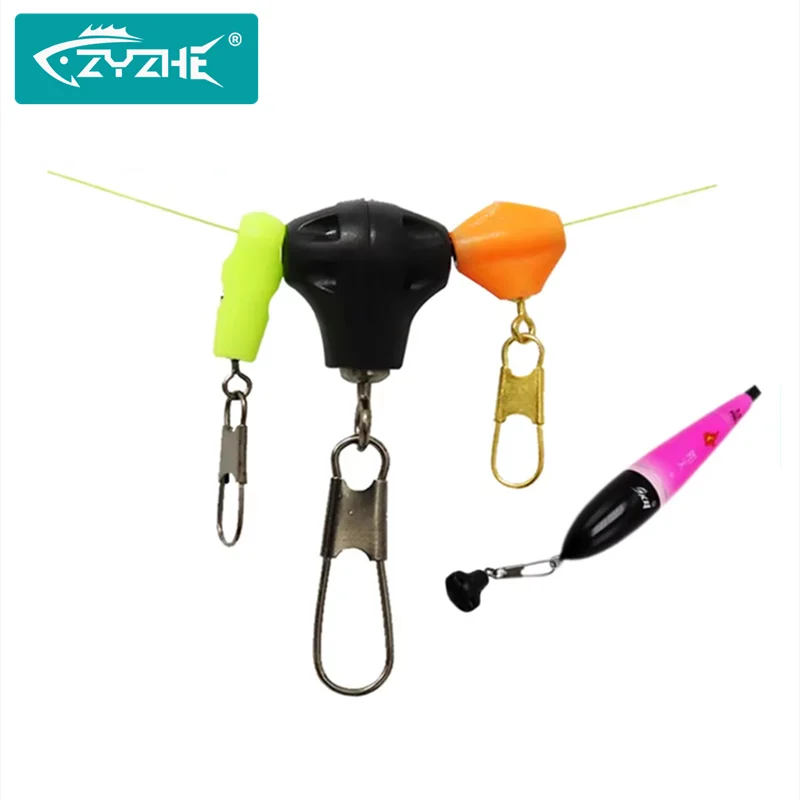 connected fish lure connectors ZYZHE Sea Rock Fishing Float Connector Stainless Steel Linker Long Standard  Fishing Floating Buckle Connection Ring Float