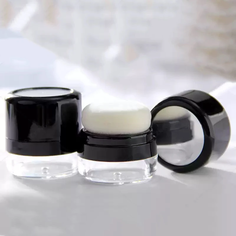 Tragbare Lose Pulver Box Mit Spiegel Reise Pulver Fall Mit Pilz Schwamm Puff Kosmetik Fall Rouge Pulver Glas Container