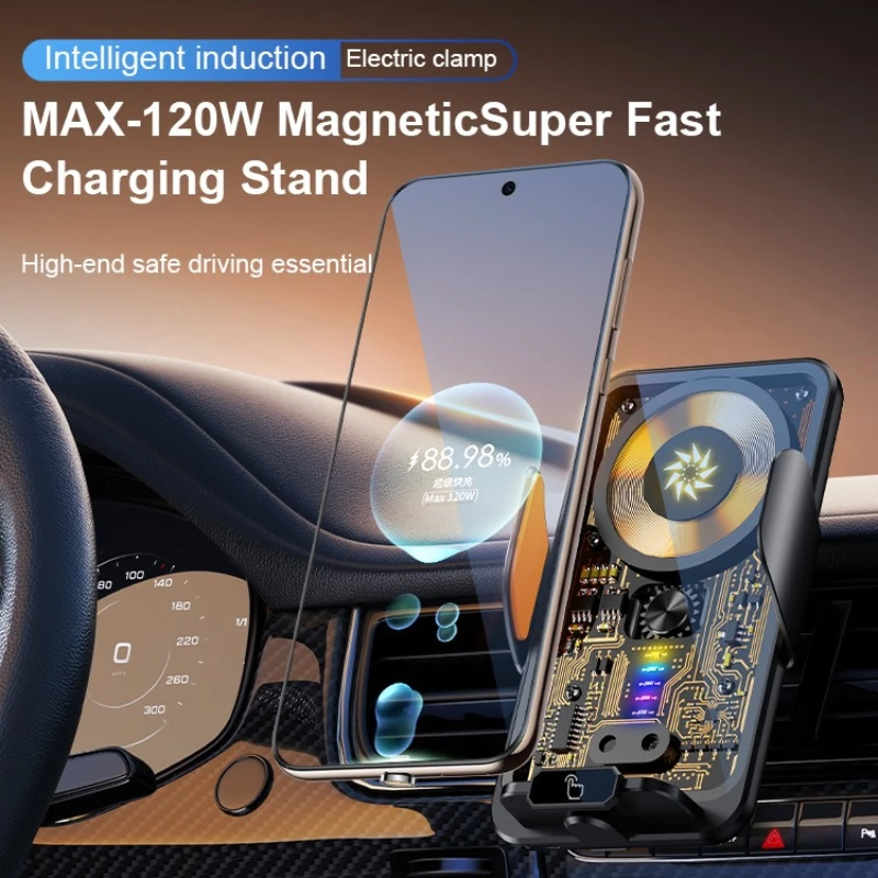 15W Wireless Car Charger Phone Holder Gravity Induction Car Air Outlet Fast Wireless Charging Stand for iPhone Samsung Xiaomi