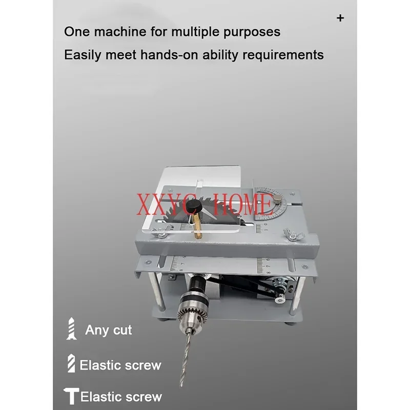 Mini Electric Saw Small And Micro Multi-Function Table Saw Small Desktop Cutting Machine DIY Model Woodworking Household