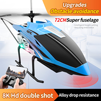 3.5CH Rc Helicopter With Remote Control Durable Big Plane Toy For Kids Drone Model Outdoor 72cm Aircraft Large Helicoptero Toys