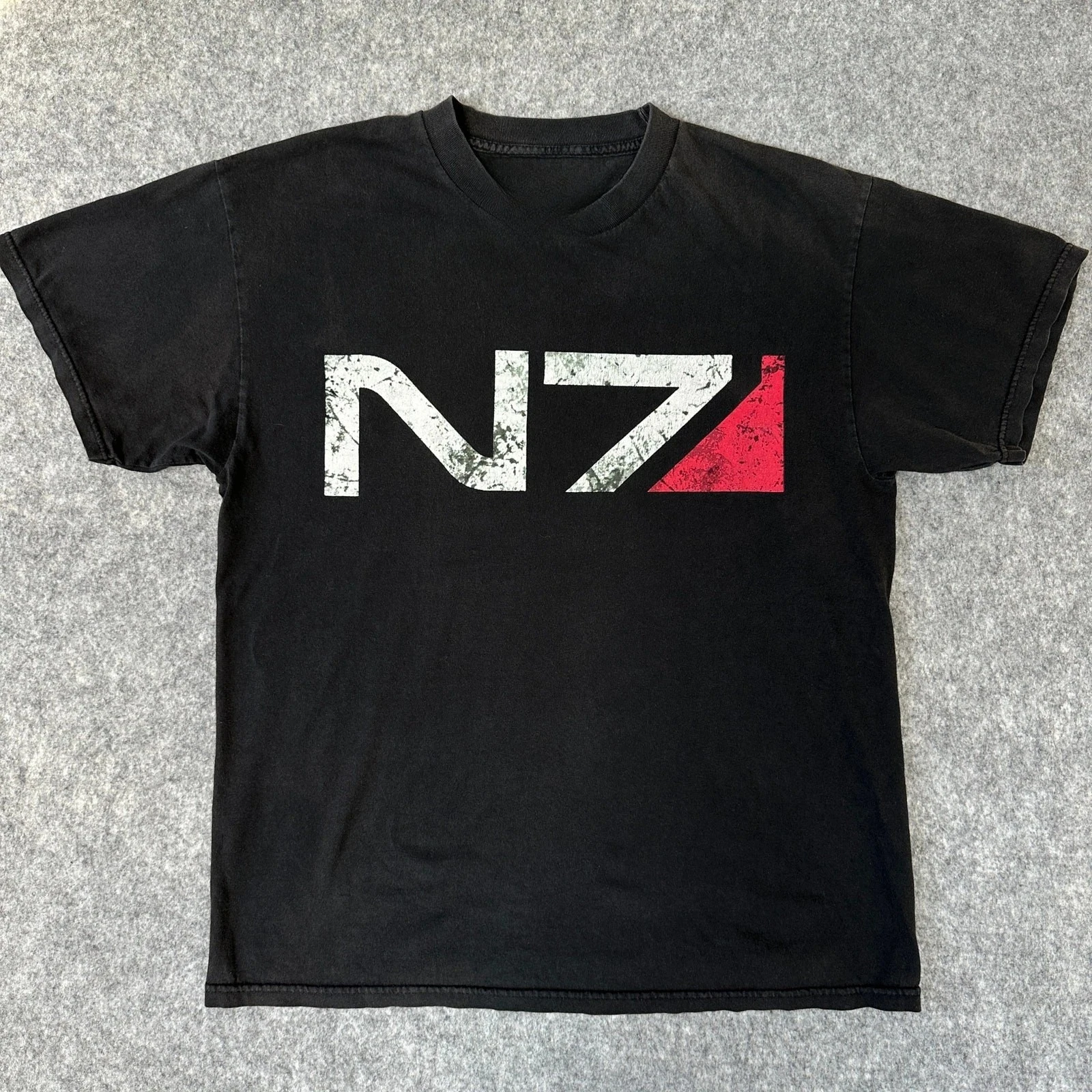 Camiseta Mass Effect 3 N7 2012 con logo de Bioware para hombre y mujer, camiseta de algodón puro, ropa de calle para todas las estaciones, camiseta vintage