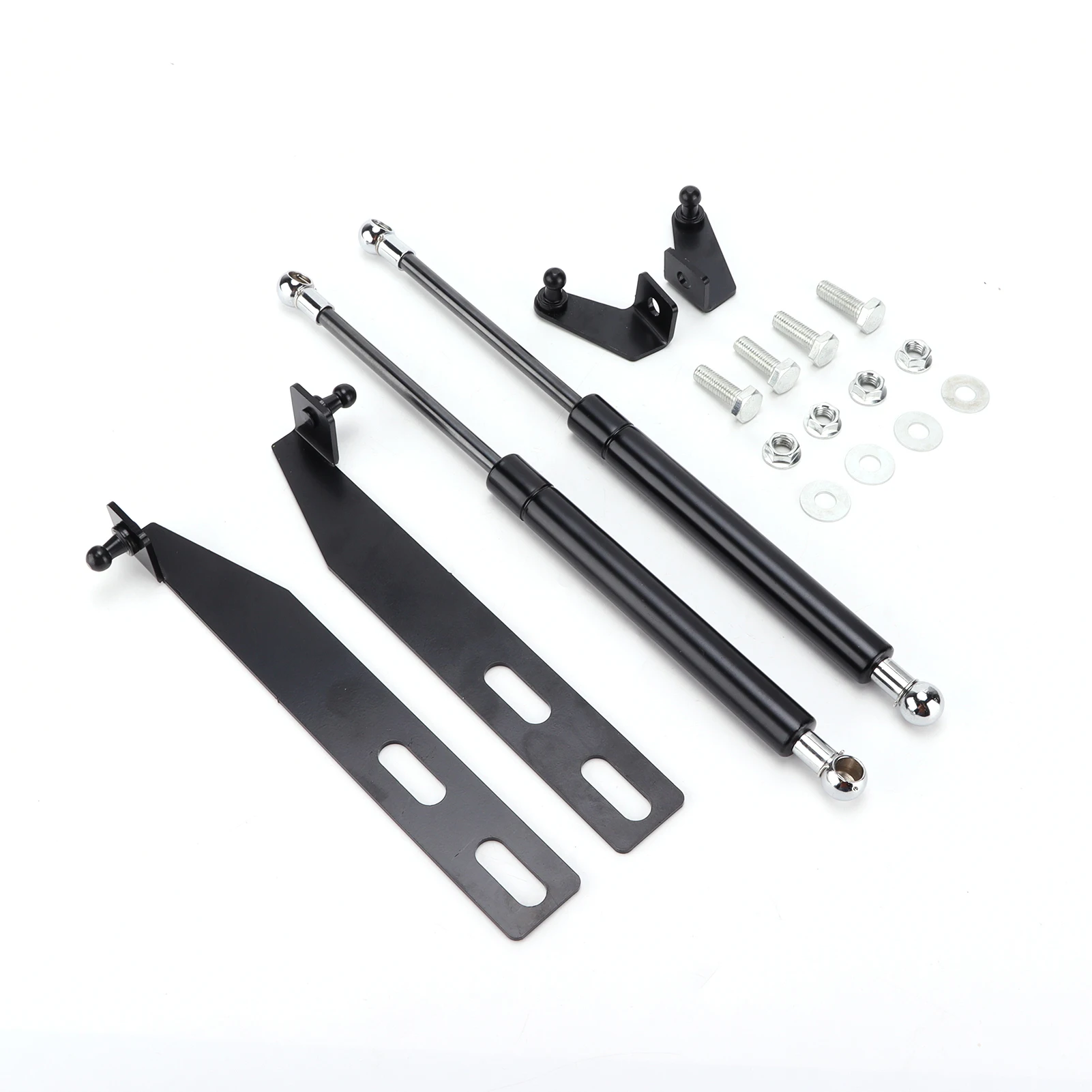 

2PCS High-Quality Carbon Steel Hydraulic Hood Lift Support Rod Auto Bonnet Modification Durable Replacement for Reliable Auto