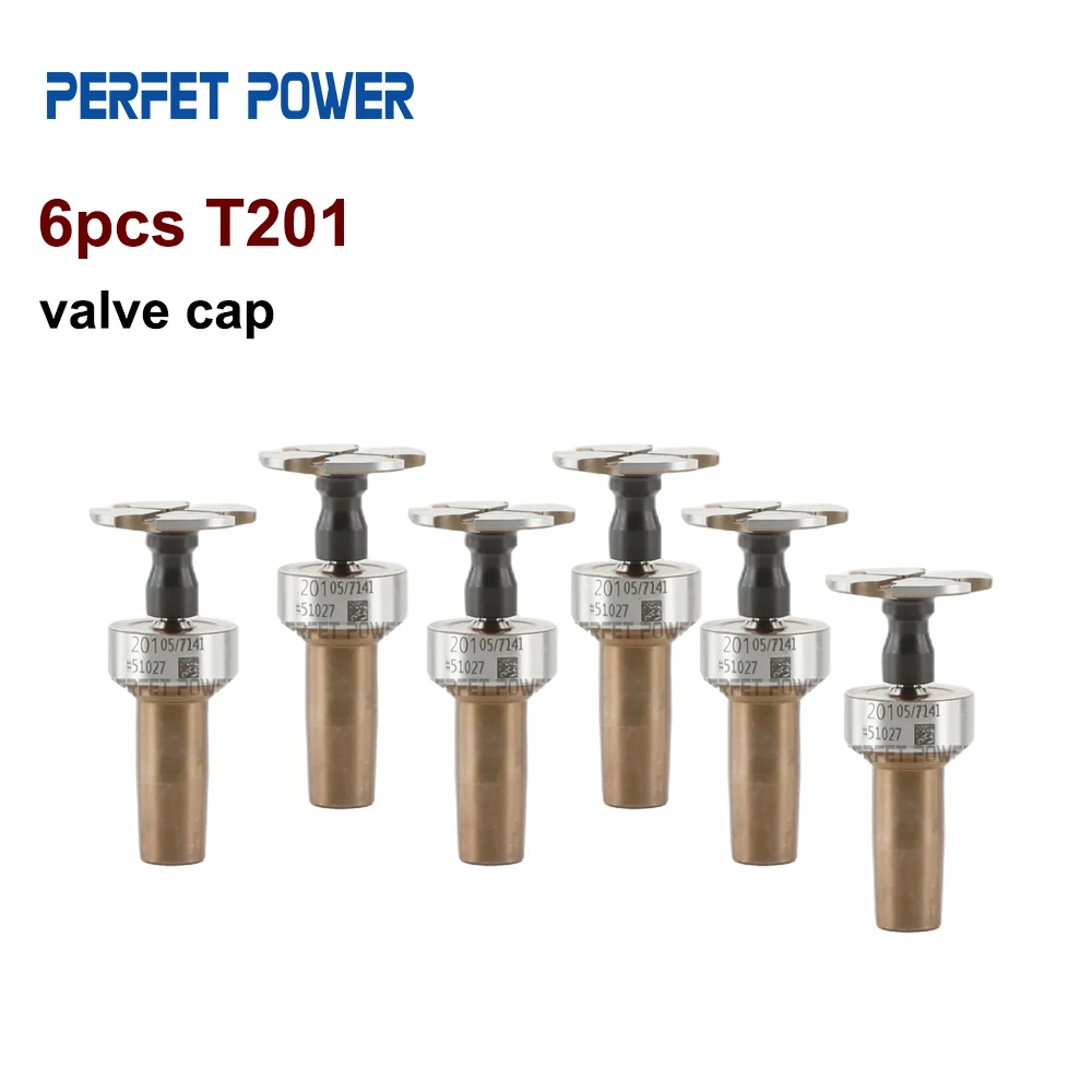 6 tapas de válvula T201 Euro 5 para inyector de combustible serie 0445110 0445110520 F00VC01351
