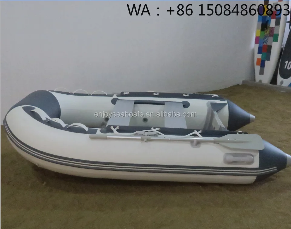 Marine Grade Red Inflatable Fishing Kayak, External Matching Power Component For Offshore Water Fishing Activity