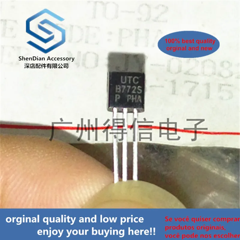 30pcs 100% orginal new B772S B772 772 PNP Plastic-Encapsulated Transistor TO-92 real photo