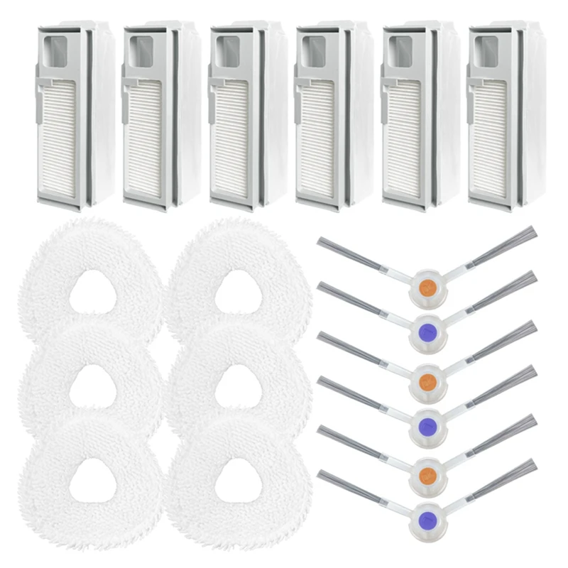

For Narwal J4 / J4 Lite Robot Vacuum Cleaner Side Brush Mop Cloths Replacement Accessories Kit Attachment