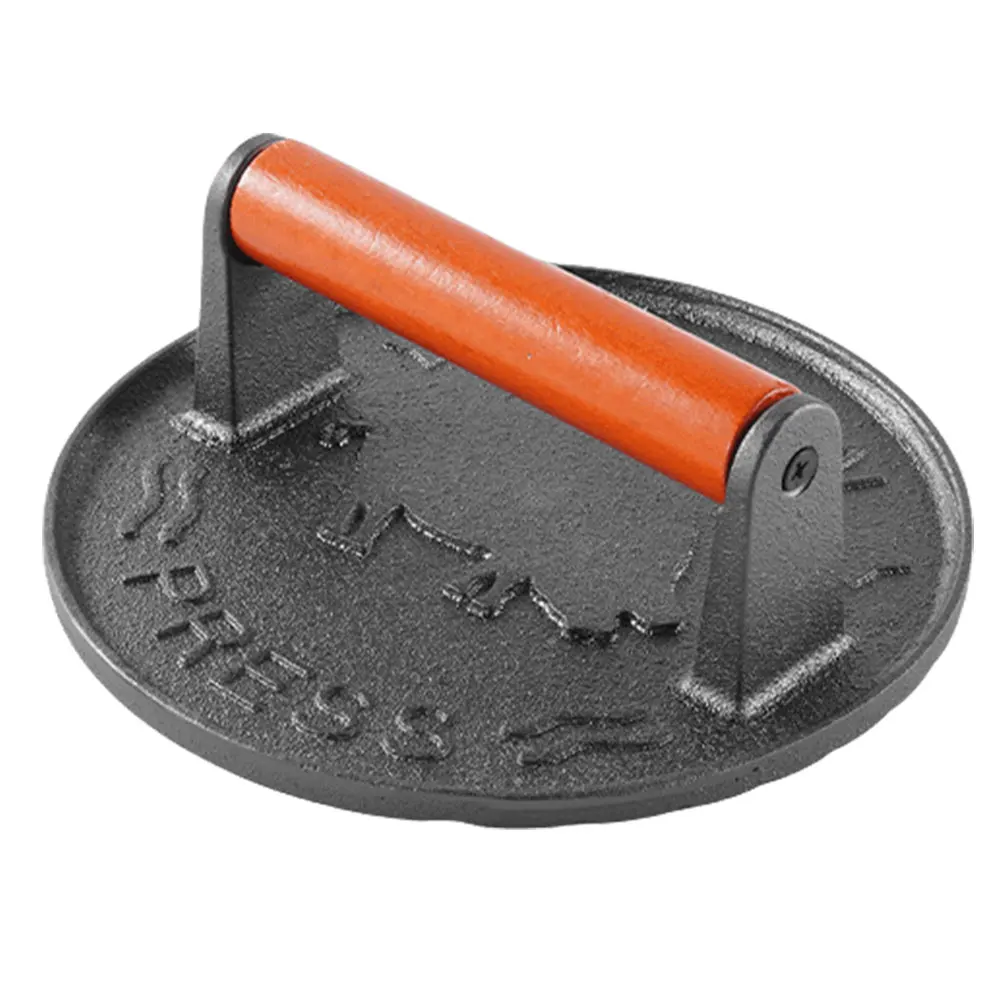 الحديد الزهر سحق برغر الصحافة الثقيلة همبرغر باتيز اللحوم مهروسة دائري اللحوم الصحافة قالب لحوم ديلي اكسسوارات المطبخ