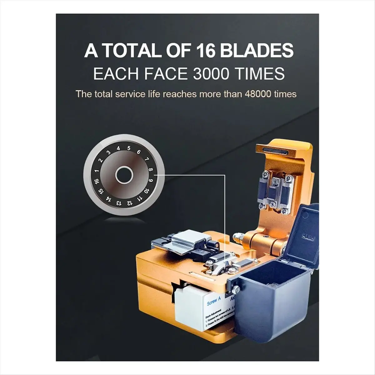 High Fusion Splicer Optical Fiber Cutter FTTH Optic Fiber Cleaver S09