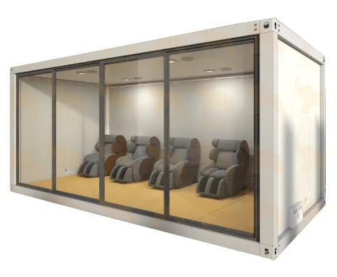 Geprefabriceerde Gekleurde Staal Materiaal Prefab Bout Container Huis, Geïntegreerde Ruimte Capsule Container Mobiele Woningbouw