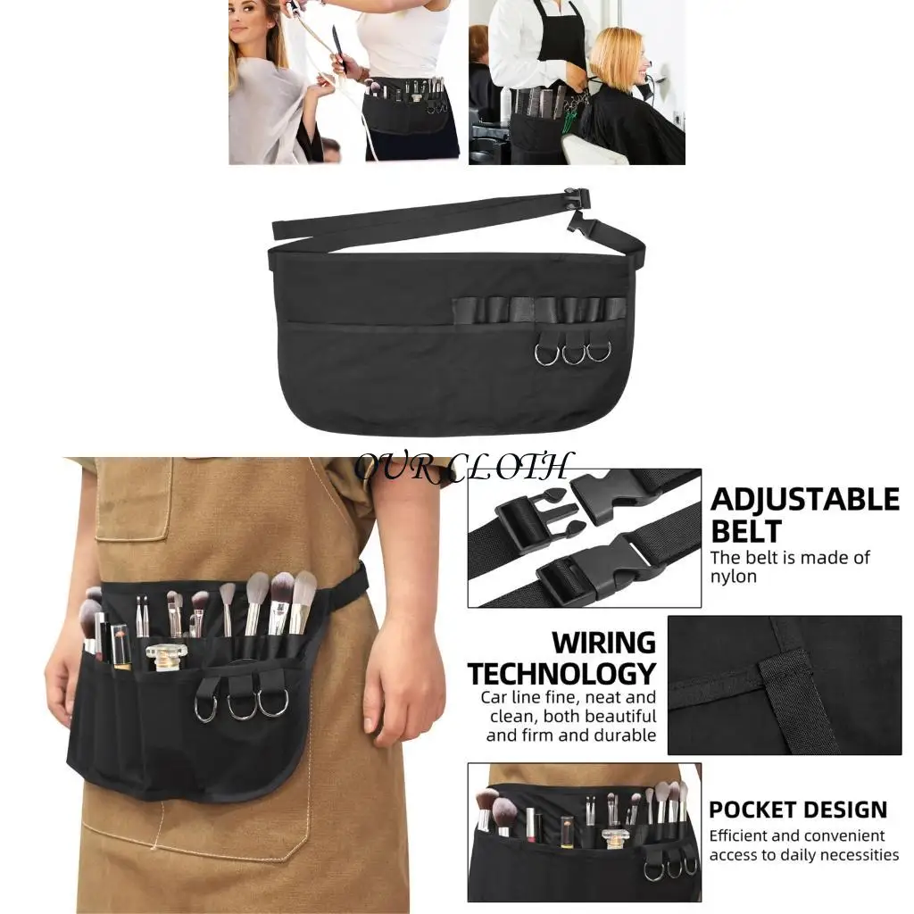 Unisex Waist Apron with Pocket Beauty Salon Apron For Hairdressers Makeup Artist Y1AC