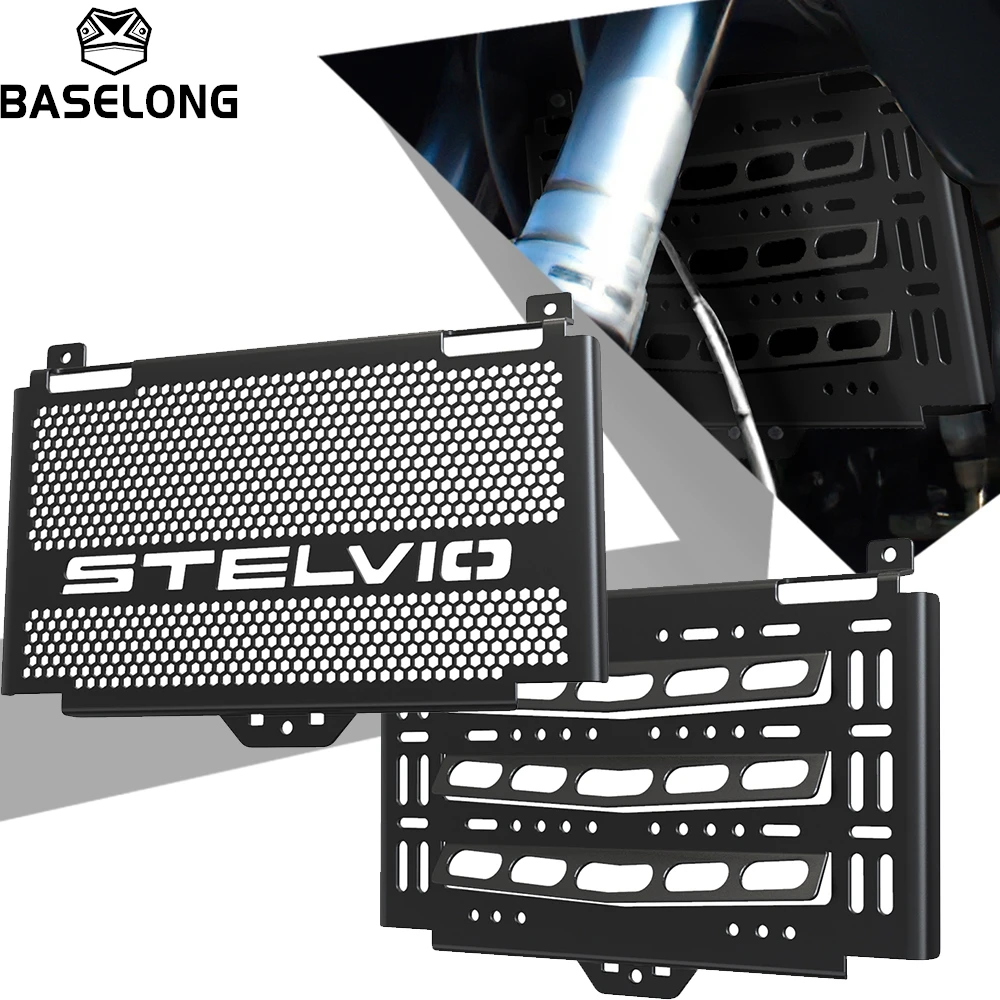 

For Moto Guzzi Stelvio 1200 2008 2009 2010 Radiator Guard Grille STELVIO1200 Motorcycle Accessories Oil Cooler Cover Protection