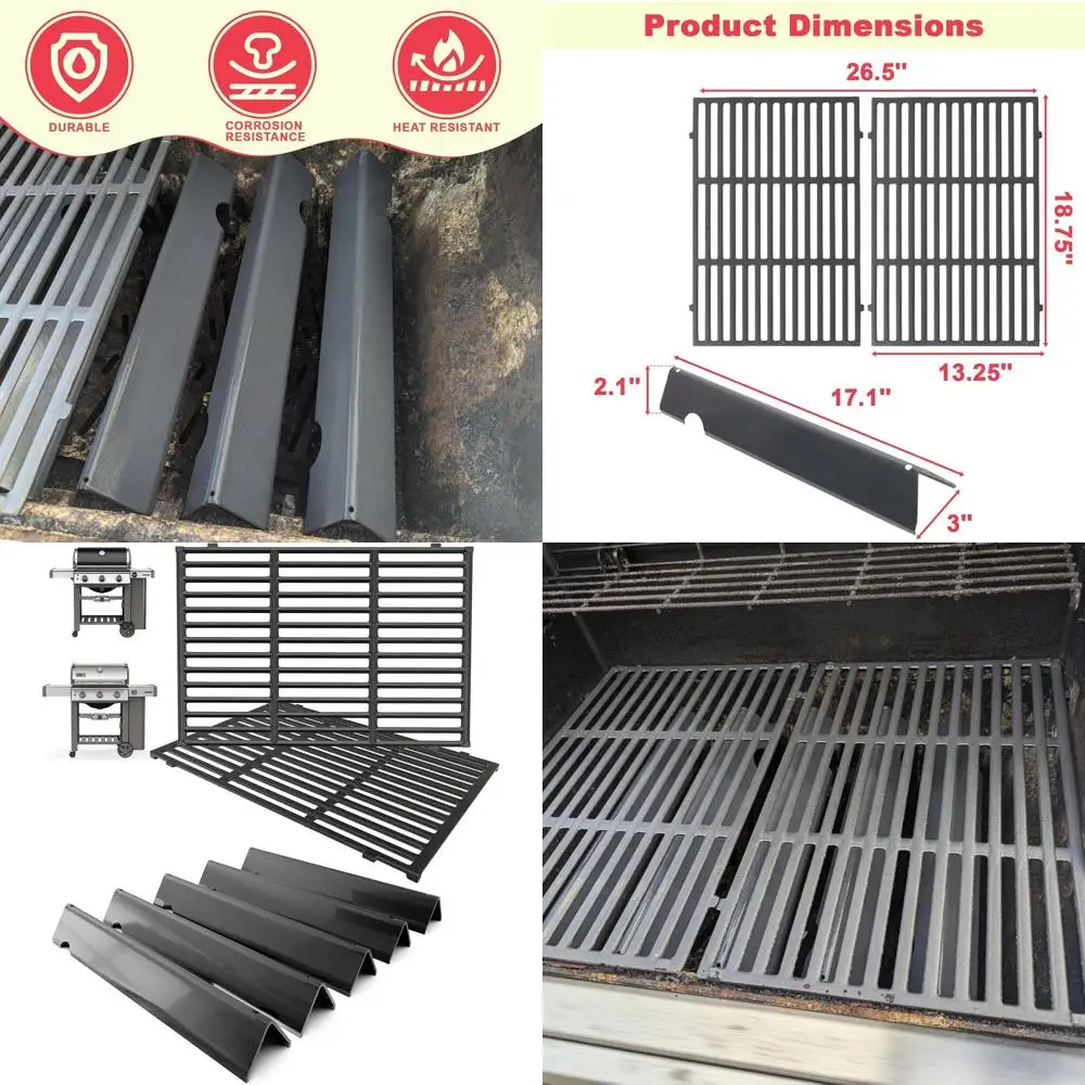 

Weber Genesis II/LX GS4 300 Series Grill Replacement Kit: Grill Grates and Flavorizer Bars for E-325, E-310, E-330, E-315, S-310