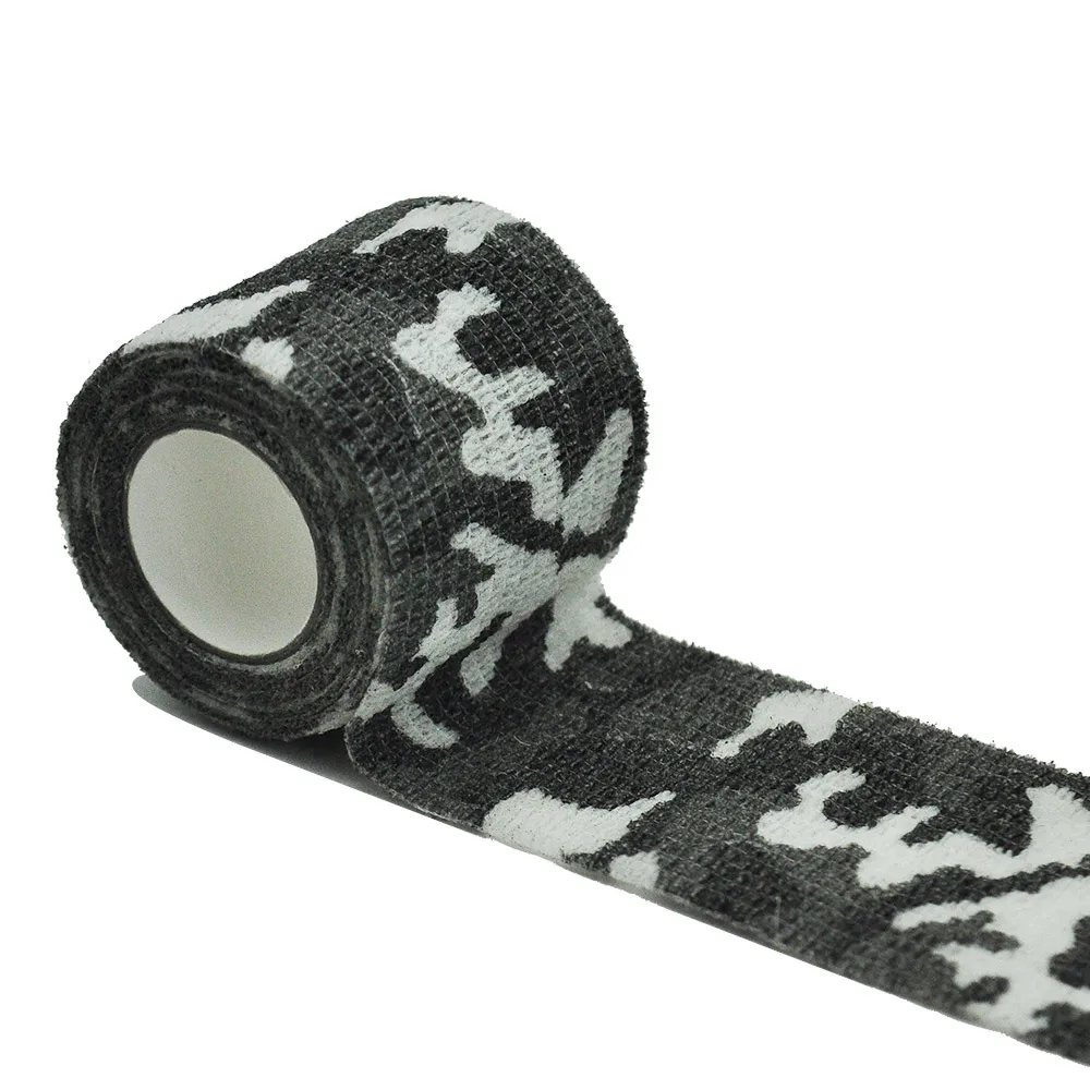 Camuflagem Elastic Wrap Tape, fita do exército, impermeável, durável, auto-adesivo, atadura elástica, caça ao ar livre