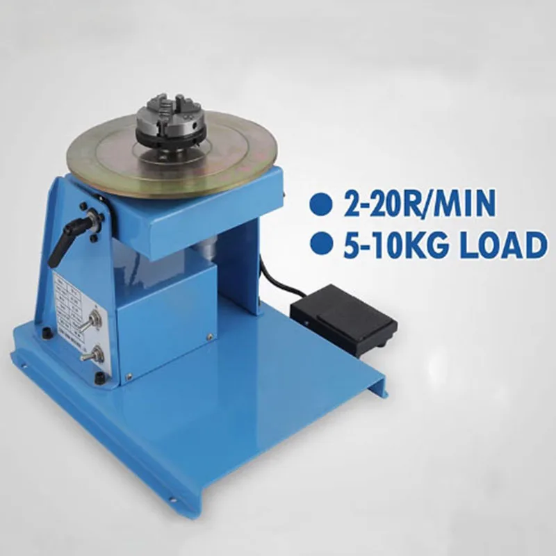 10KG Rotary Welding Positioner Turntable Table 220V High Positioning Accuracy Suitable for Cutting, Grinding, Assembly