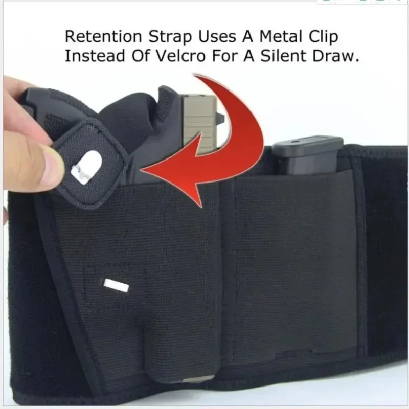 التكتيكية حزام بطن الحافظة أخفى حمل مسدس الادسنس اليد اليمنى اليسرى حزام الحافظة ل غلوك Sig Sauer Beretta Walther