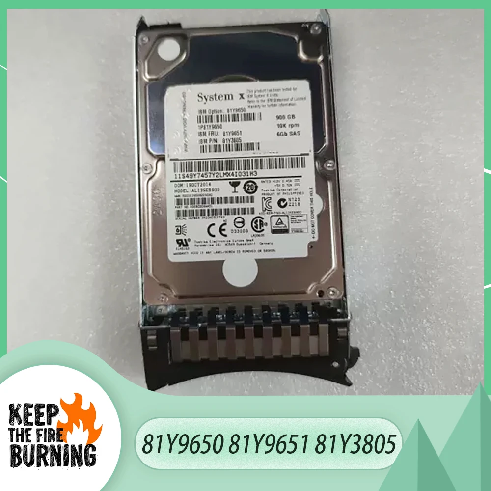 

For IBM 900G 2.5''10K SAS 6G 81Y9650 81Y9651 81Y3805 Server Hard Disk