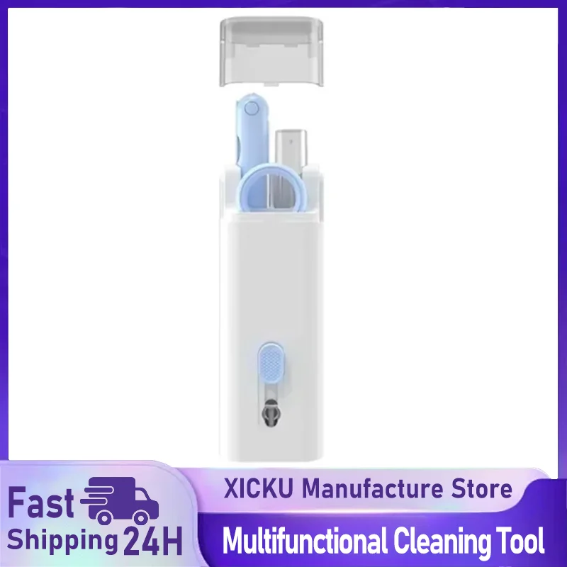 

Многофункциональный инструмент для чистки 7 в 1, щетка для чистки экрана мобильного телефона, щетка для чистки клавиатуры ноутбука, ручка для чистки Bluetooth-гарнитуры