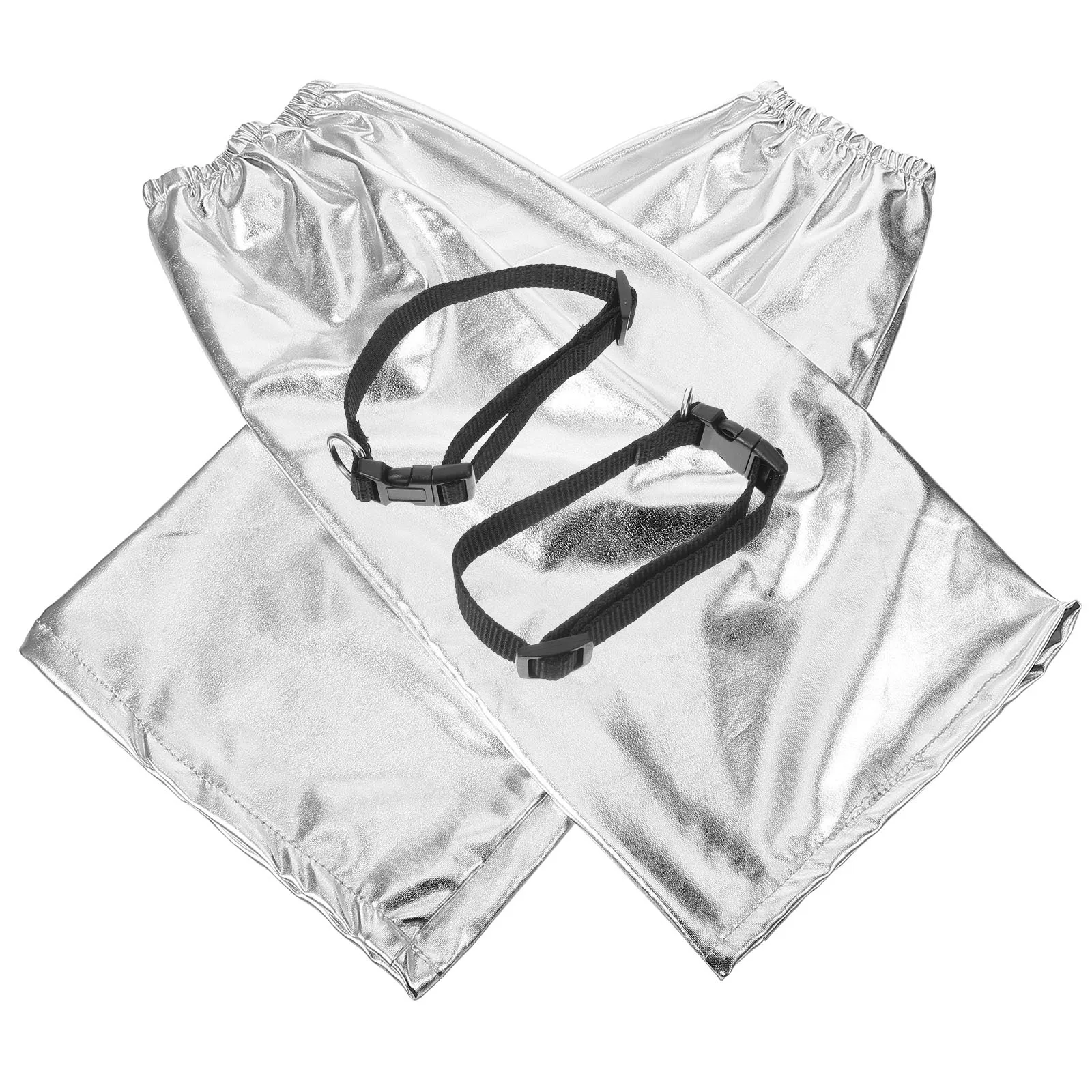 

1 пара серебряных гетр, крутой острый дизайн, дышащая стильная праздничная одежда для женщин и девочек, модные зимние декоративные рукава для ног