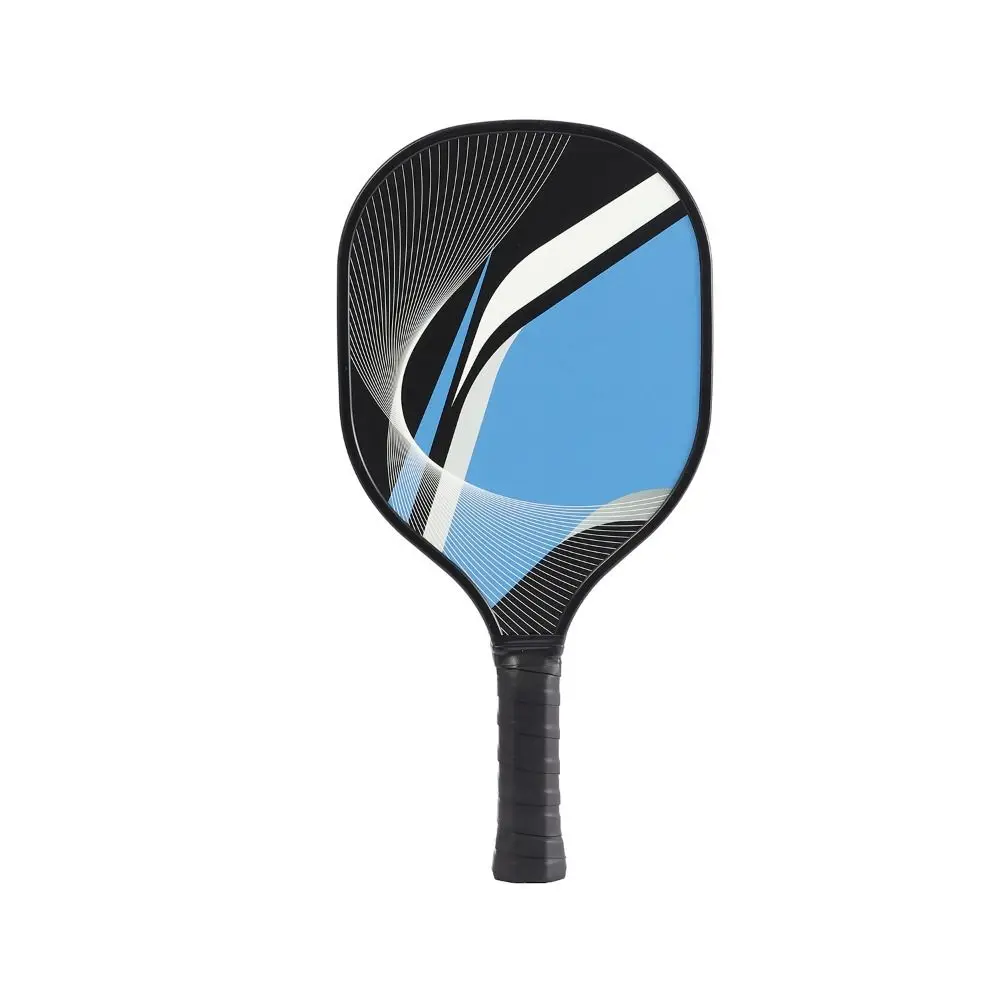 Racchette da pickleball in legno Manico a costine Racchetta da pickle colorata Racchetta singola Attrezzatura da allenamento leggera per pickleball