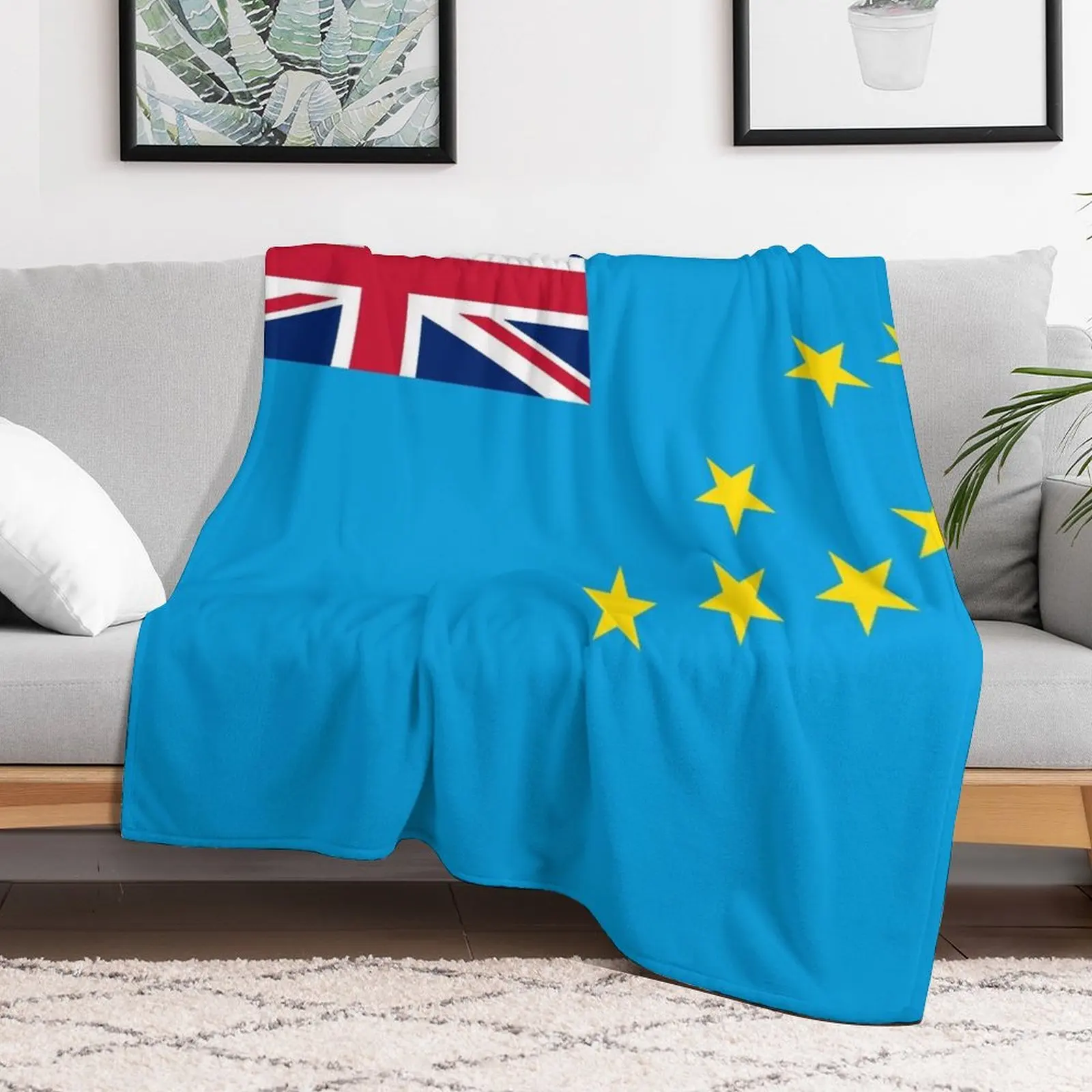 

Flag of Tuvalu Throw Blanket Sofa Quilt Thermals For Travel Nap Blankets