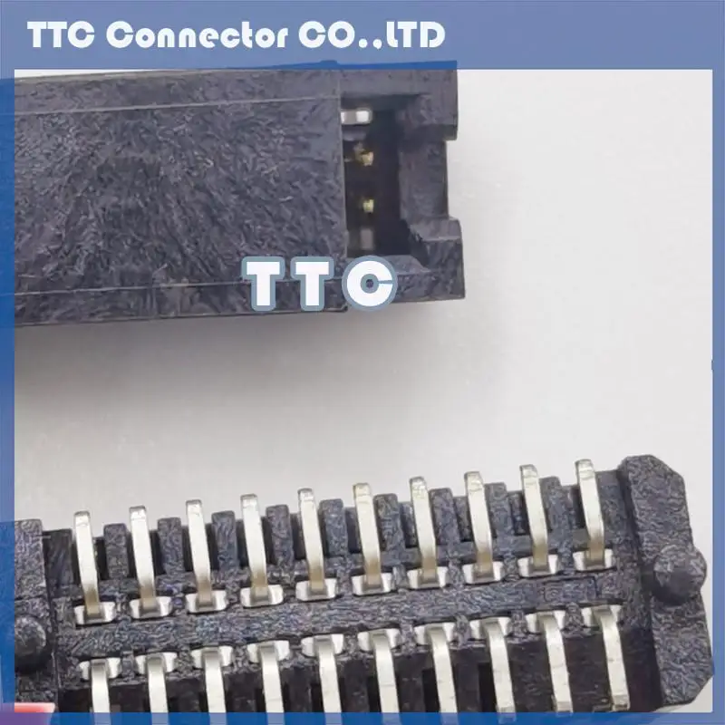 Lote de 5 unidades de TFM-110-02-L-D-A-P-TR de 20 pines, asiento macho chapado en oro blindado, 1,27 MM