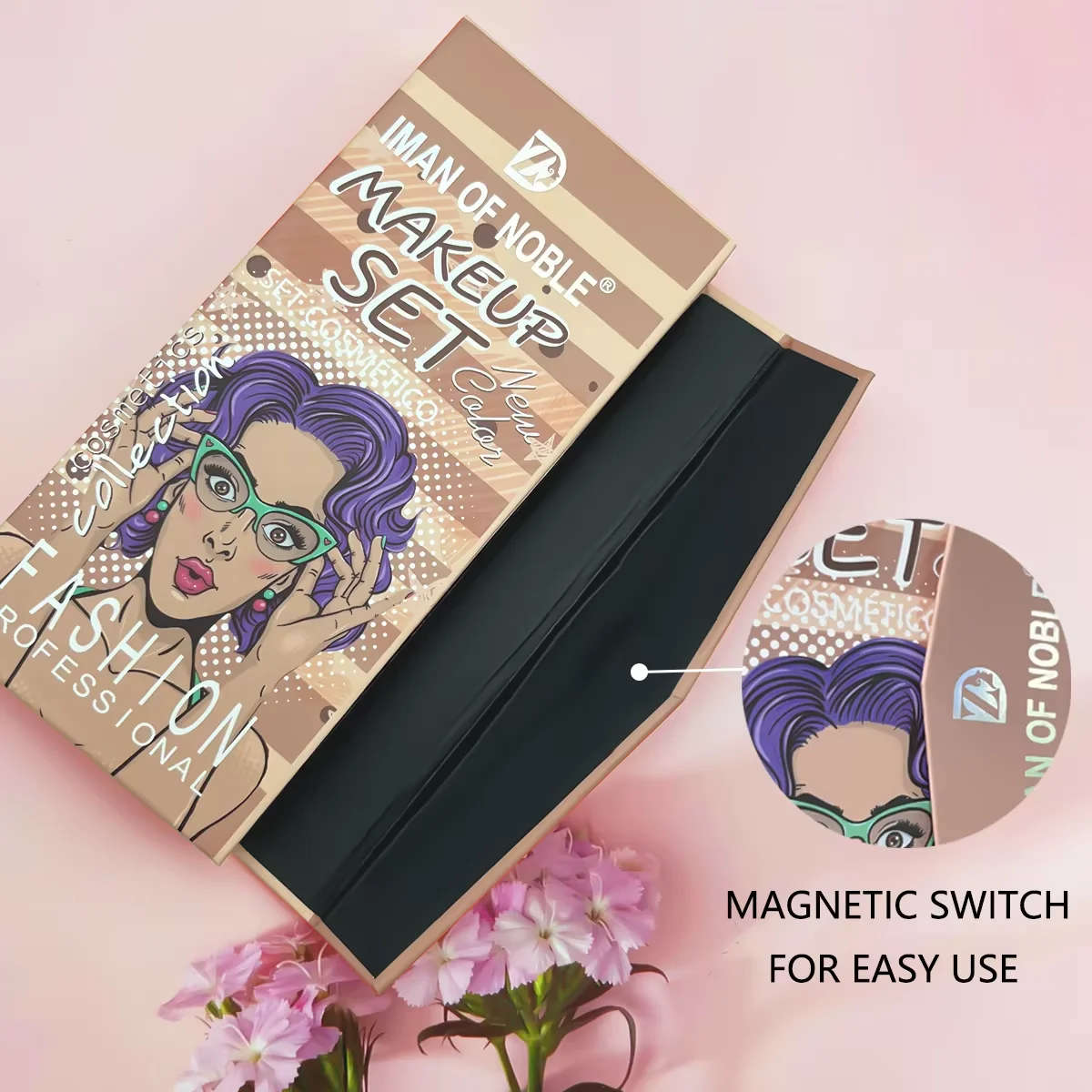 23 色の光沢のあるアイシャドウポケットメイクボックスマットパウダー繊細な優しい白小型ポータブル化粧品