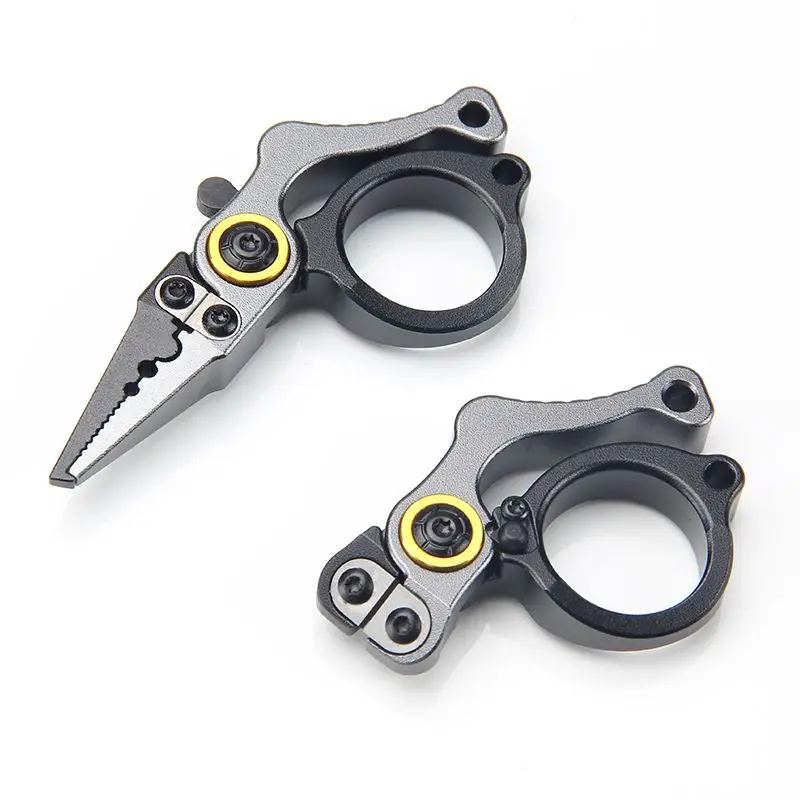 Multi Functional Micro Object Lure Fishing Pliers Stainless Steel Scissors PE Fishing Line, Steel Ring Opening, Hook Removal