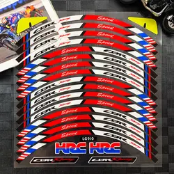 Motorcycle Wheel Sticker Reflective Rim Scooter Hub Strips Decal Stickers For Honda CBR CBR1000RR/650R/500R/300R/250R