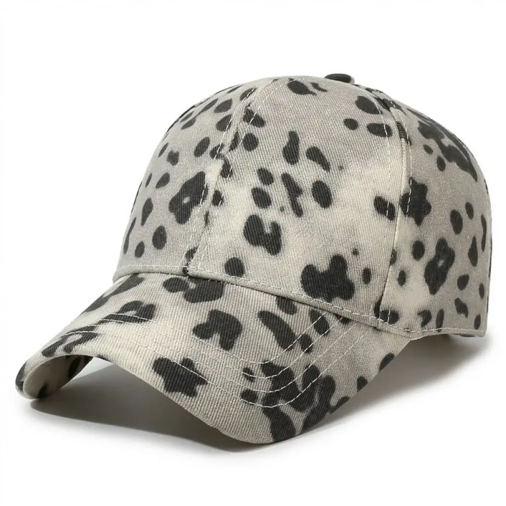 Unisex Fashion Leopard Baseball Hat Adjustable Outdoor Sunshade Casual Sport Golf Sun Protection Streetwear Travel Headwear