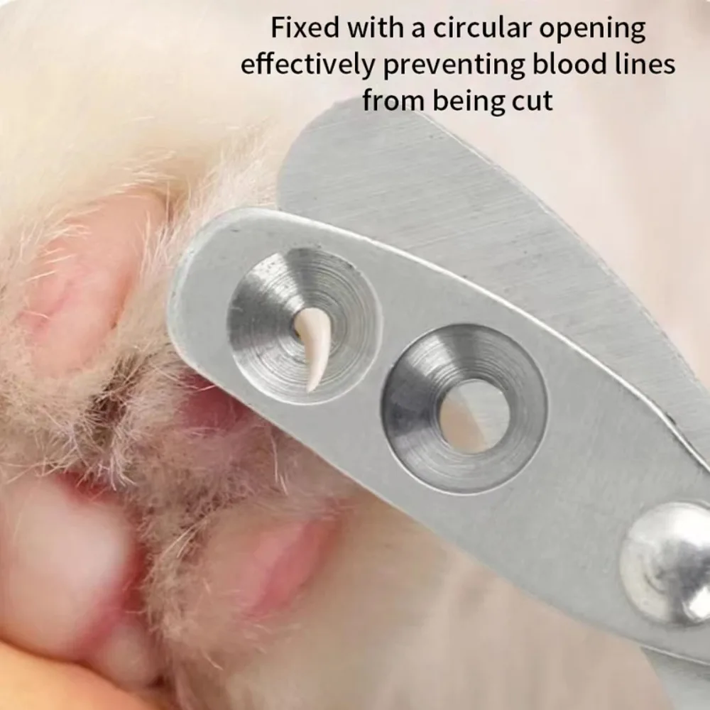 Tesoura Cortador de Unhas para Pets com Design de Furo Duplo, Aparador de Garras Seguro e Afiado para Gatinhos, Cães e Pequenos Animais – Ferramenta de Cuidado e Higiene para Pets