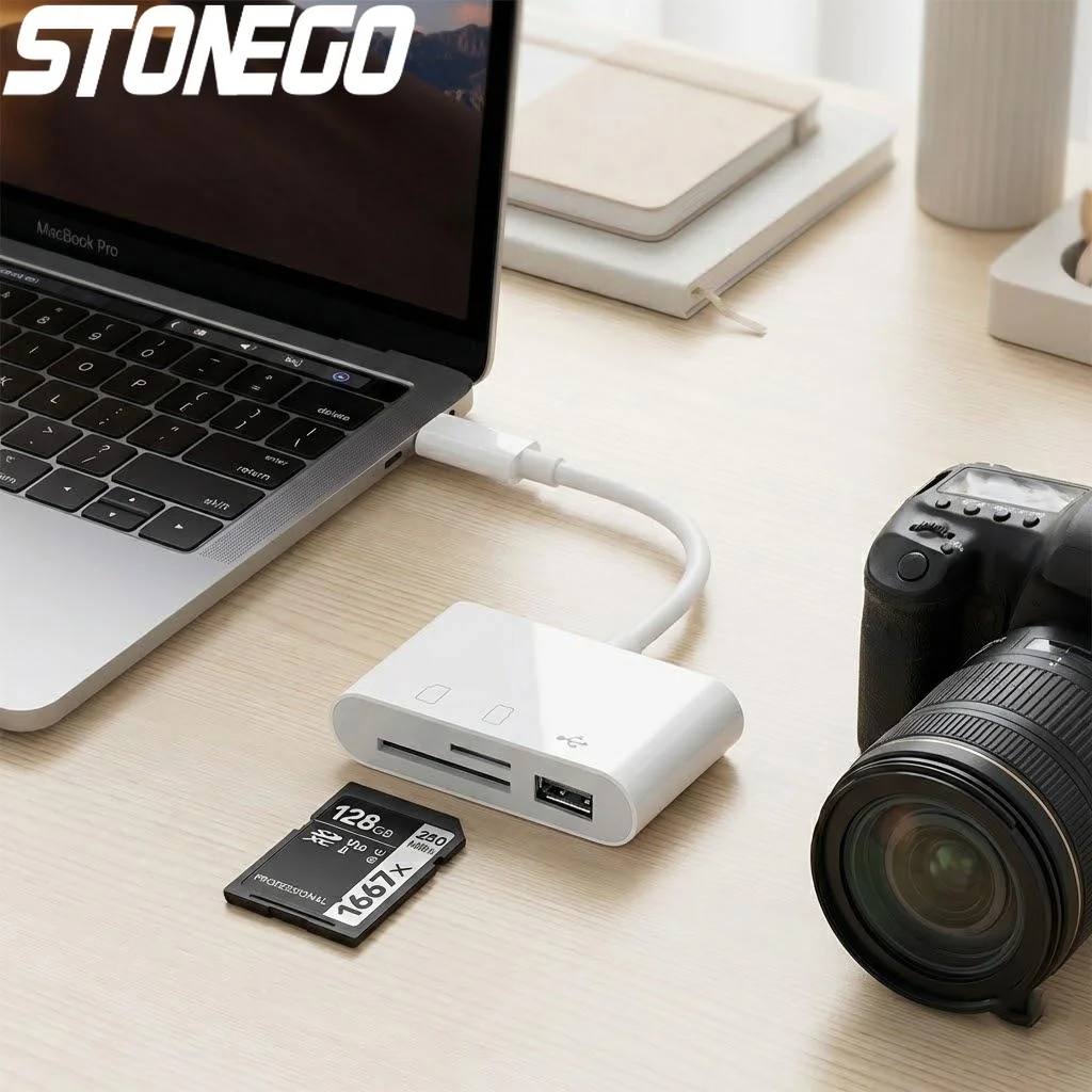 3in1 SD TF Card Reader OTG Adapter USB 2.0 3.0 for MacBook Pro Laptop PC Camera Mobile Phones