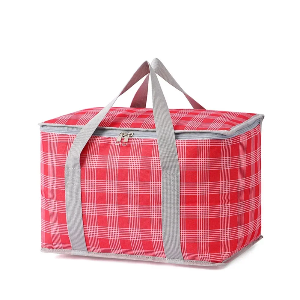 Insulated Picnic Storage Bag Beach Bag With Double Straps Foldable Cooler Bag Makeup Bag Organizador Travel Essentials