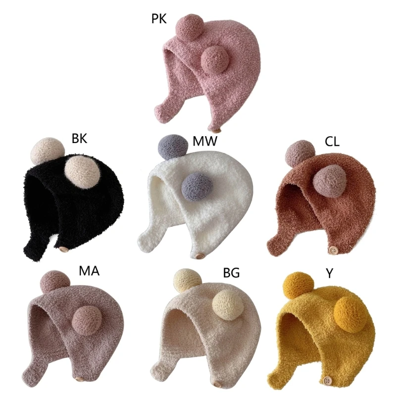 

Детские шапочки-ушанки, мягкие и теплые детские шапочки, зимняя шапка для маленьких девочек и мальчиков, прочная