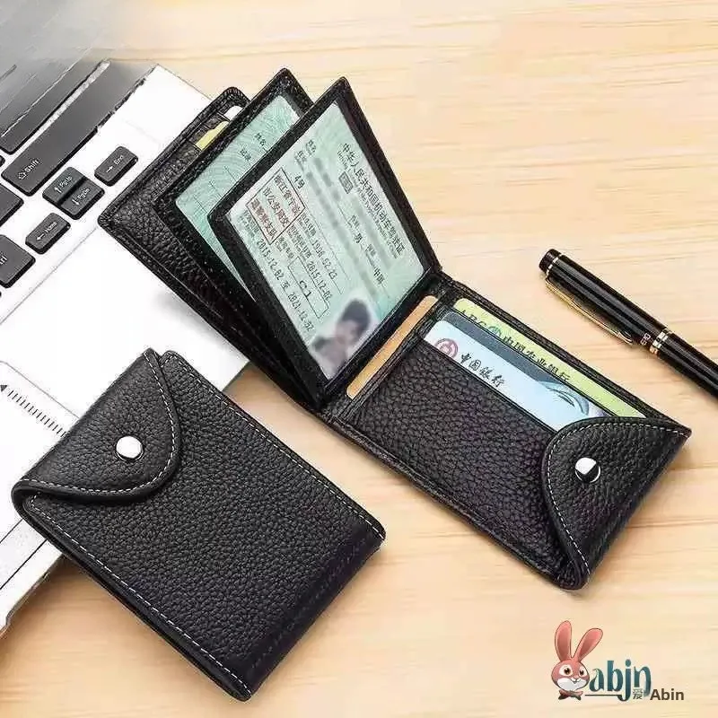 Leather Driver License And Driving Permit Two-In-One Case Men's Style ABEYINUOR Love Be Jin No Male Leather Wallet Card Holder