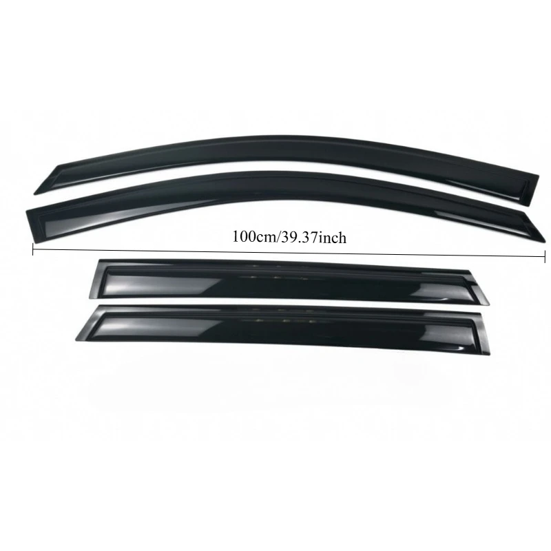 Car Side Window Wind Deflectors Rain Guards for Geely Coolray 2019-2025 Double Cab Weathershield Sun Visor