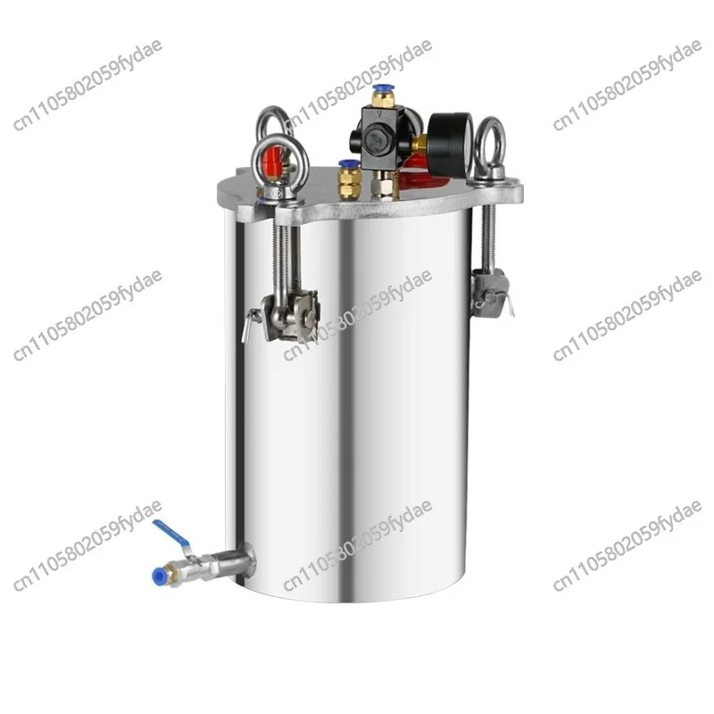 3L Stainless Steel Side Discharge Dispenser Pressure Tank with Safety Regulating Valve, Max 8Bar