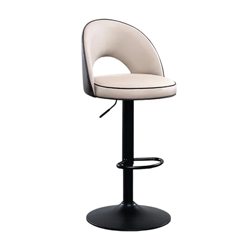 Modern Chairs Lifting Up Down High Backrest Barbershop Rotating Waterproof Full Cover Stool Industrial Barkruk Bar Furniture