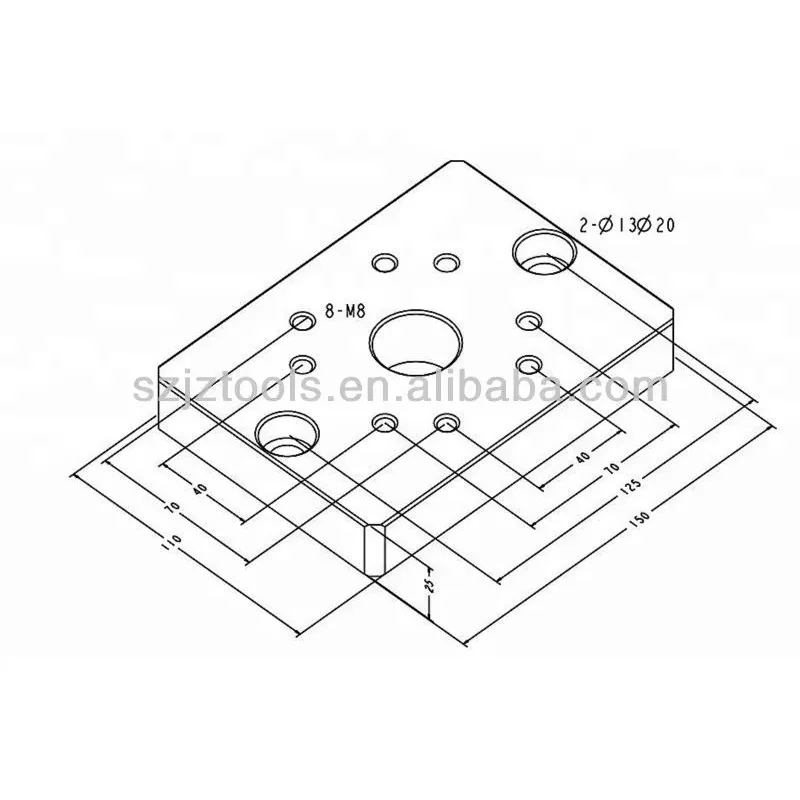 A-ONE 3A-100007 CNC Lathe Machine Tools Accessories Base Plate for Single Manual Chuck Coordinates Measuring Machine Machines