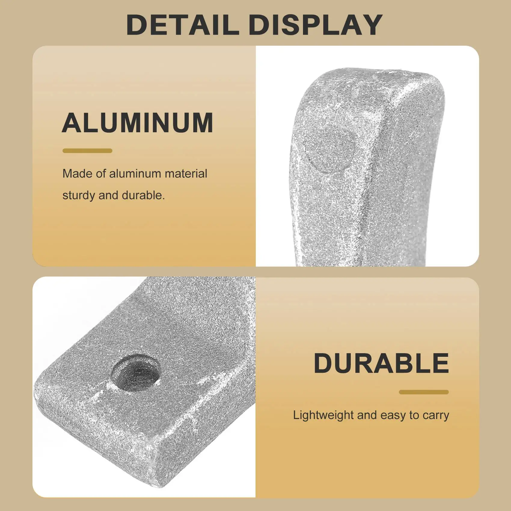 

H5-Aluminum Oar Lock Rowlock Premium Marine Row Boat Dinghy Water Raft Boat Kayak Canoe Oar Lock Rowlock Side Mount