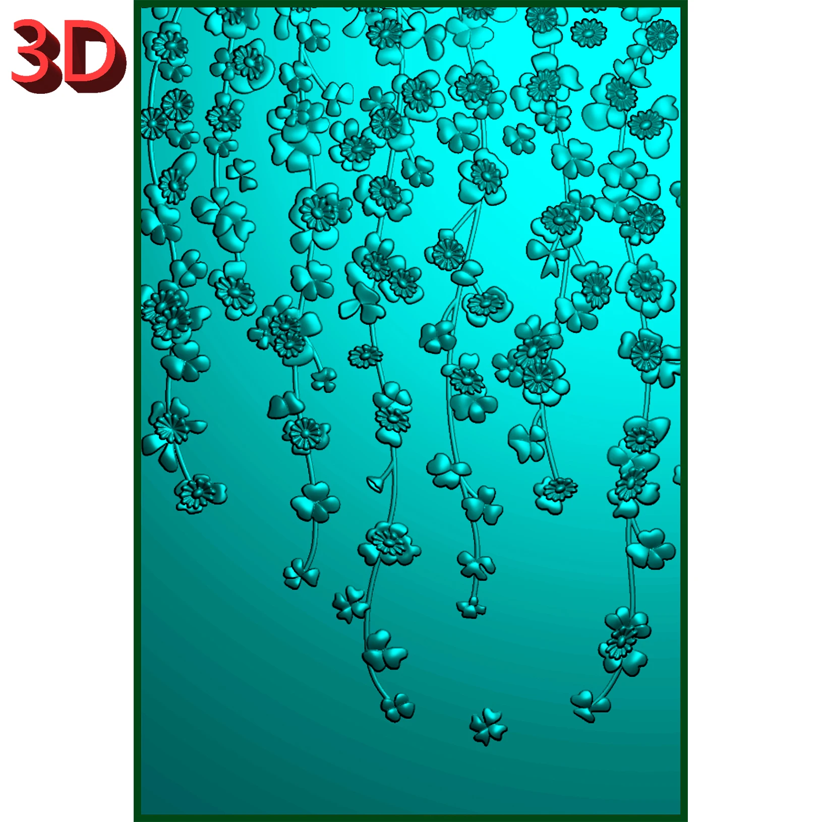 Vine plants, four leaf clover, small chrysanthemum, 3D embossed folder for DIY art crafts, scrapbook, embossed paper card making