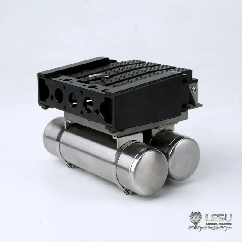 LESU Battery Box Gas Tank Tail Beam Light Rack for DIY Tamiyay 1/14 RC Tractor Truck Remote Control Toys Car Th14468