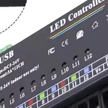 60a 12 Channel Programmable LED Controller Dimmer For RGb Monochrome Strip Light DC5-24V USB DIY Lighting Module Accessory
