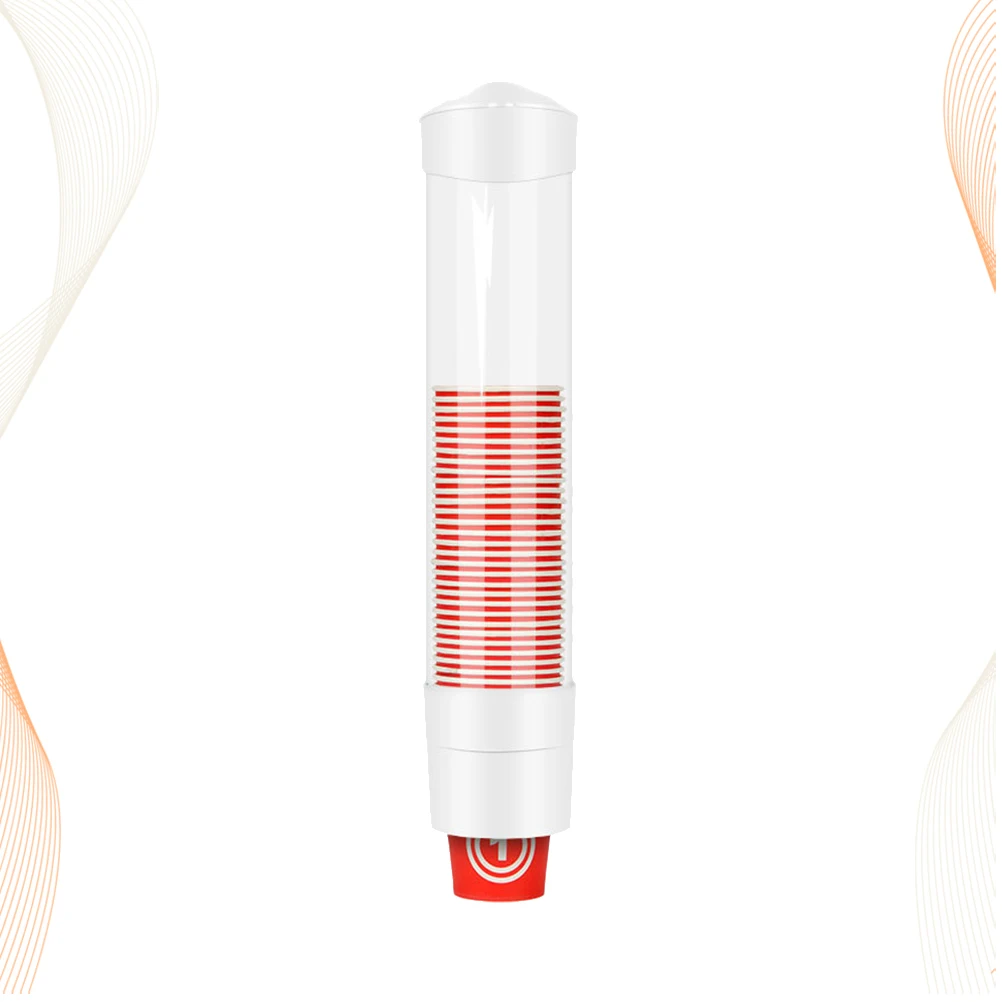Disposable Dispenser Paper Cup Holder Mounted Travel Flat Bottom Cone Cups Dust Proof Eco Friendly Safe Use Punch Free