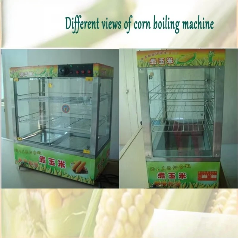 Display box egg boiling pot sweet fresh corn machine for sale