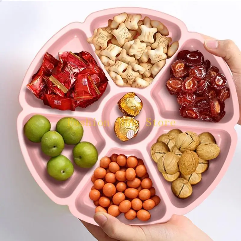 N5KA Handmade Desktop Decoration Crystal Mold DIY Crafts Casting Mold Petal Fruit Tray Serving Board Plate Epoxy Resin Mould