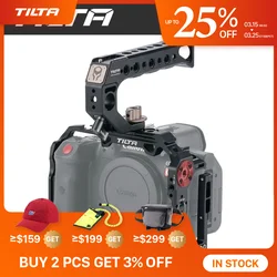 TILTA for Canon r5c TA-T32-FCC-B Full Camera Cage for Canon EOS R5 C Smart V Mount Battery Baseplate Plate (ARCA)