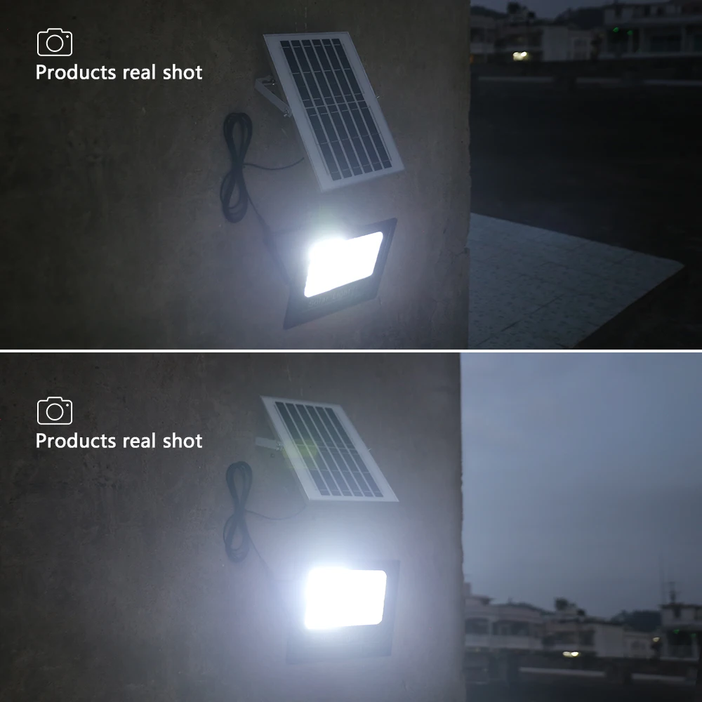 100W Solar Street Lights Outdoor - Motion Sensor LED Flood Lights With Remote