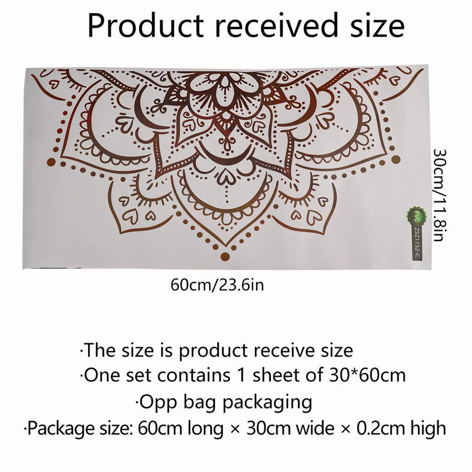 Coffee Shop Wall Sticker Flower Decals Decor for mandala PVC Peel And Stickers Coffee Shop Wall Sticker  Coffee