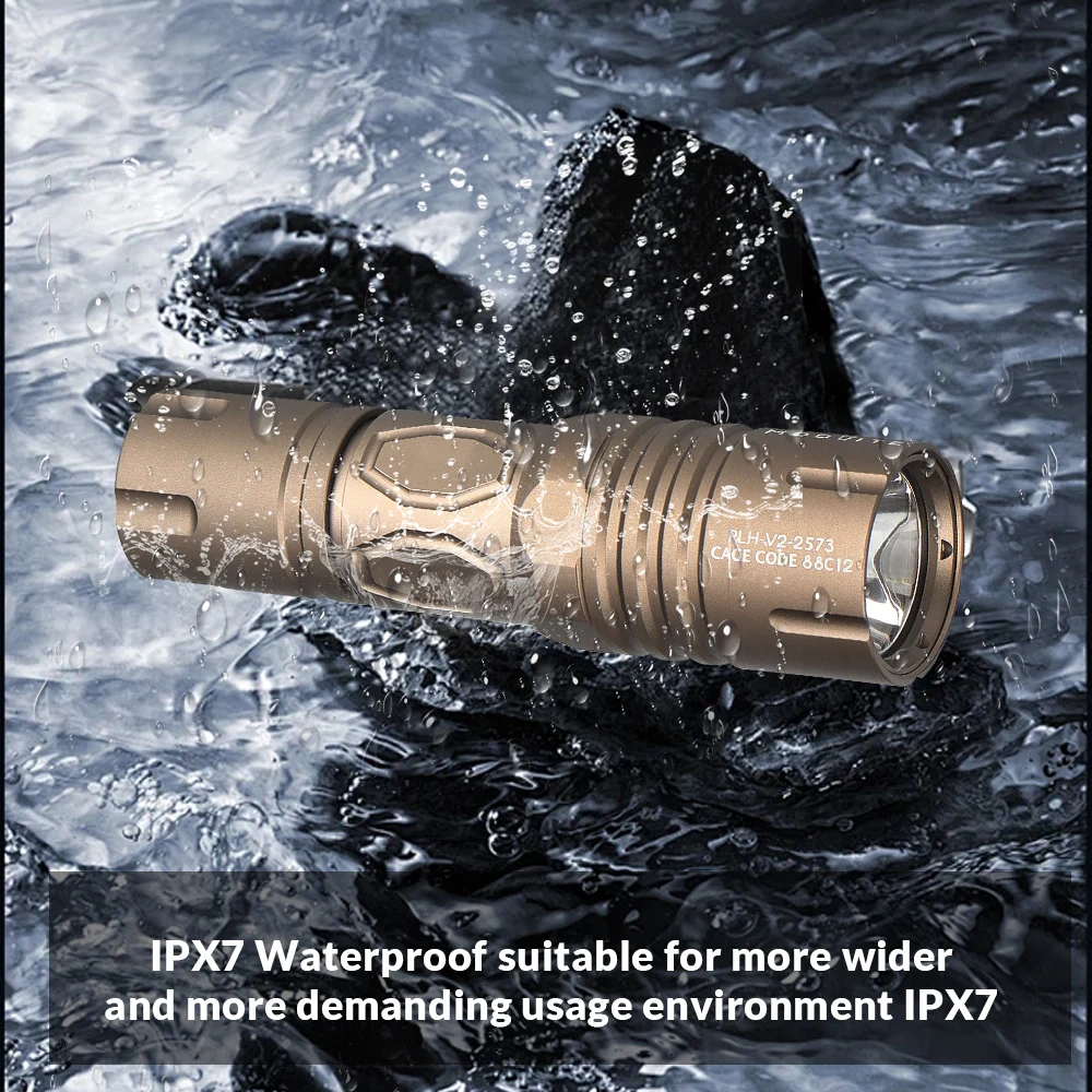 High Quality Tactical Flashlight 1350 Lumen High Output Waterproof Cool White Light for Outdoor Camping Hunting Hiking KL33-0161